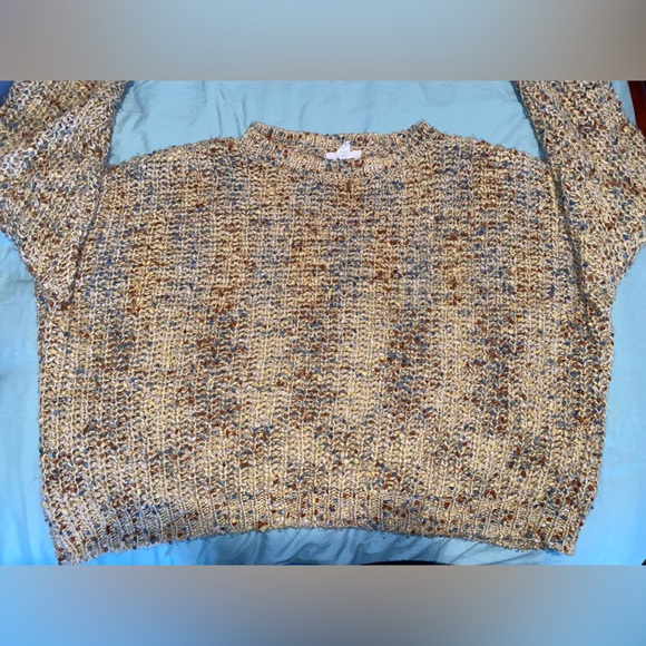 Brown Multicolored Loose Cozy Sweater - Picture 2 of 6